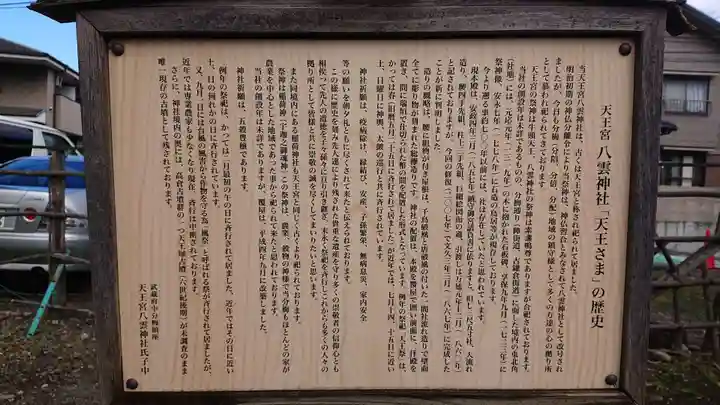 天王宮八雲神社の歴史
