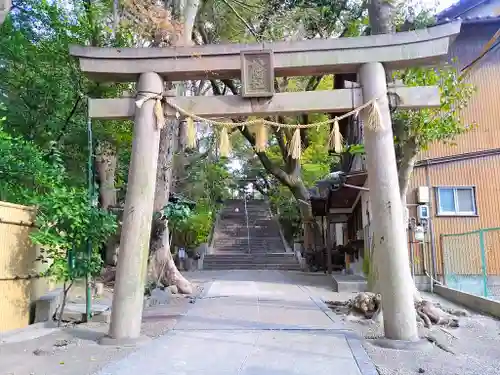 蝮ヶ池八幡宮の鳥居