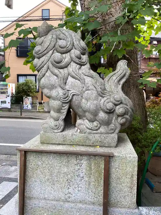菊名神社の狛犬