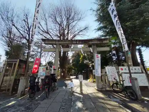 鳩森八幡神社の鳥居