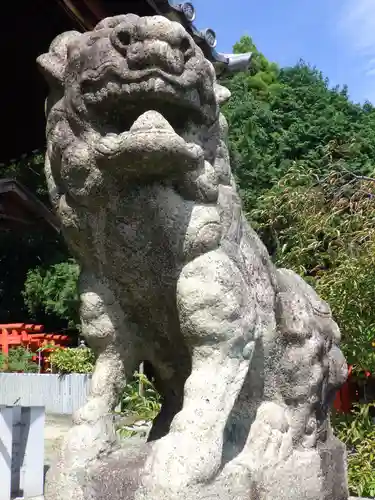 白山神社（木曽川町黒田）の狛犬