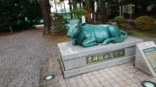 朝日森天満宮の狛犬