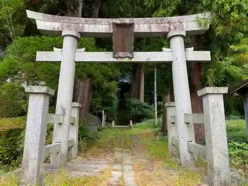 由豆佐賣神社の鳥居