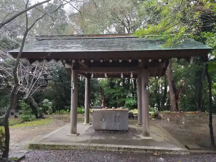 縣居神社の手水舎