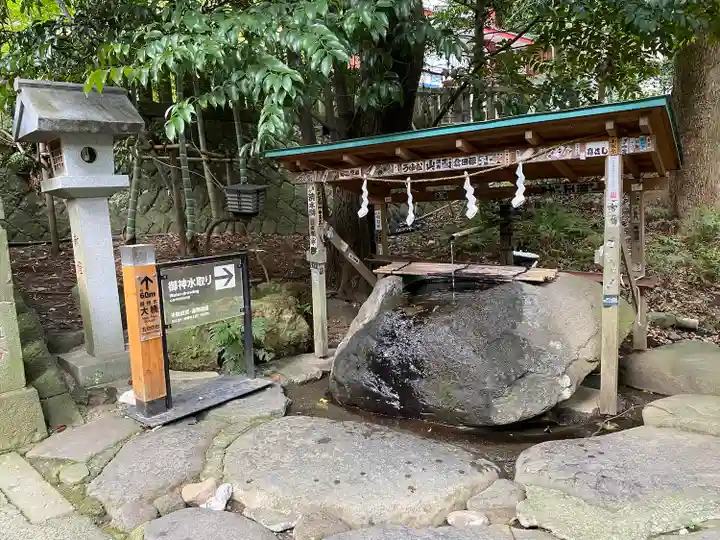 來宮神社の手水舎