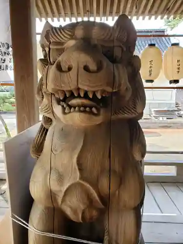  放生津八幡宮の狛犬