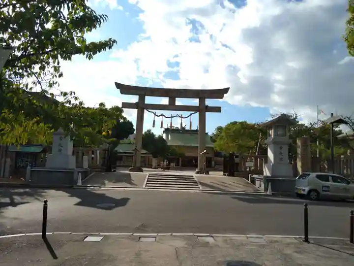 難波大社 生國魂神社の鳥居