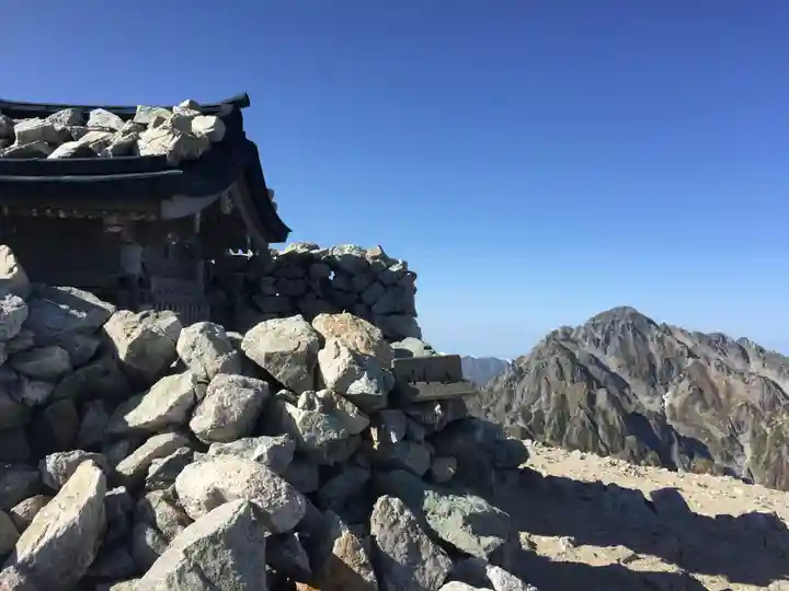 雄山神社峰本社の景色
