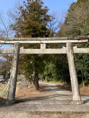 高峯神社の鳥居