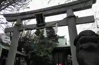 月見岡八幡神社の鳥居