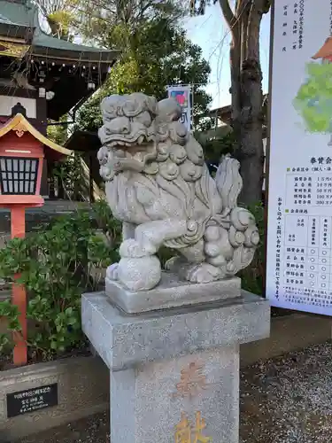 川越八幡宮の狛犬