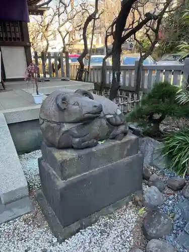 牛天神北野神社の狛犬