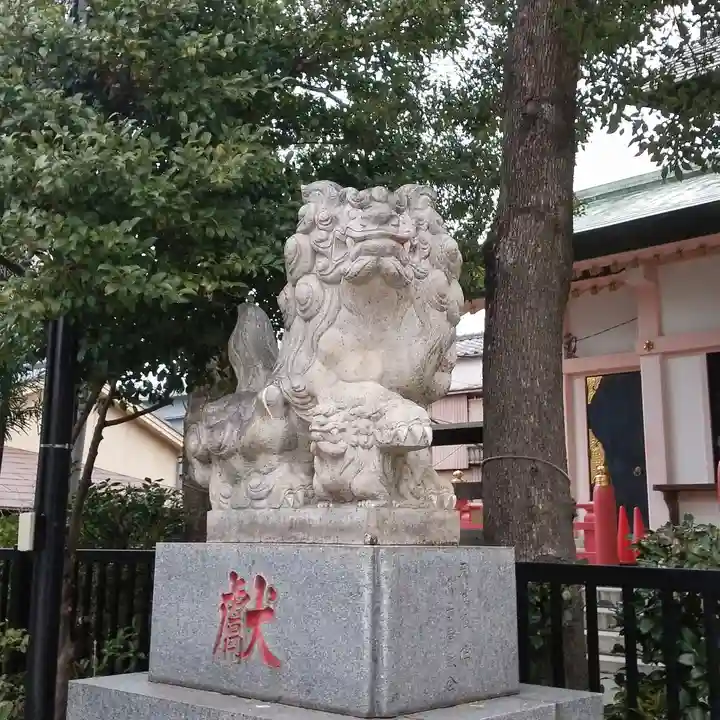 上平井天祖神社の狛犬