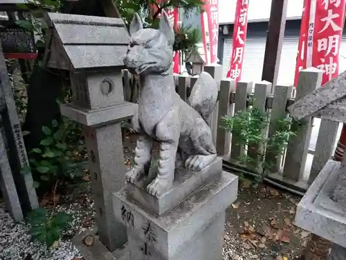 新世界稲荷神社の狛犬