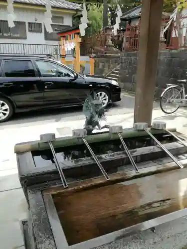 武蔵第六天神社の手水