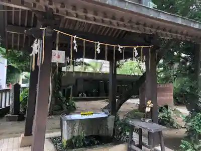 柏諏訪神社の手水舎