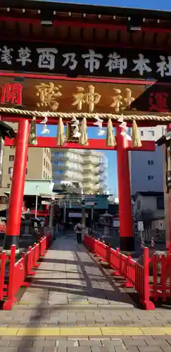 鷲神社の鳥居