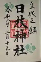 日枝神社の御朱印