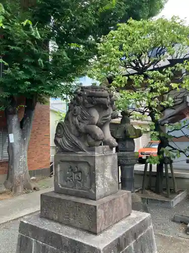 穏田神社の狛犬