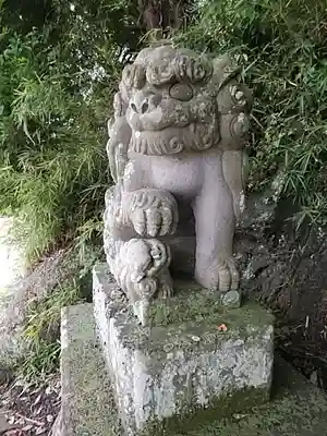 阿久津「田村神社」(郡山市阿久津町)旧社名:伊豆箱根三嶋三社の狛犬
