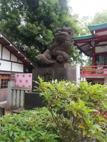 多摩川浅間神社の狛犬