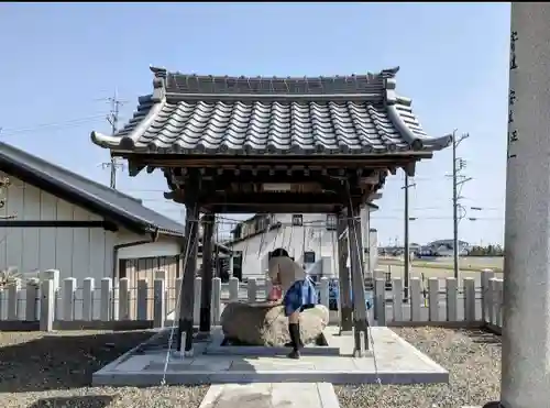 神明神社 (海津町)の手水