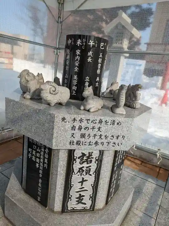 新川皇大神社の像