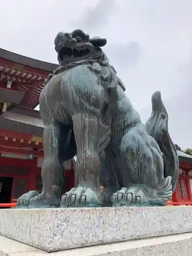 五社神社　諏訪神社の狛犬