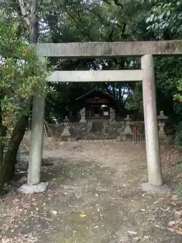 神明社（鹿乗町）の鳥居