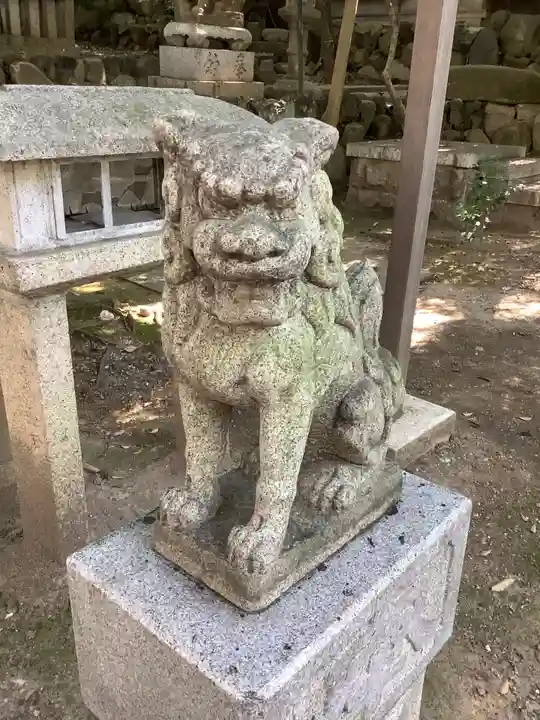 蝮ヶ池八幡宮の狛犬