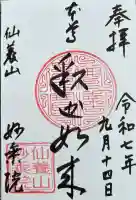 四季桜の寺 妙乗院の御朱印