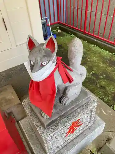 堰神社の狛犬