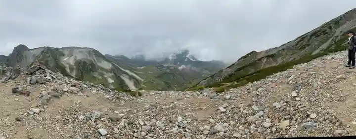 雄山神社峰本社の景色