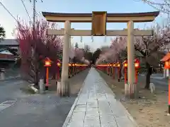 朝日森天満宮の鳥居