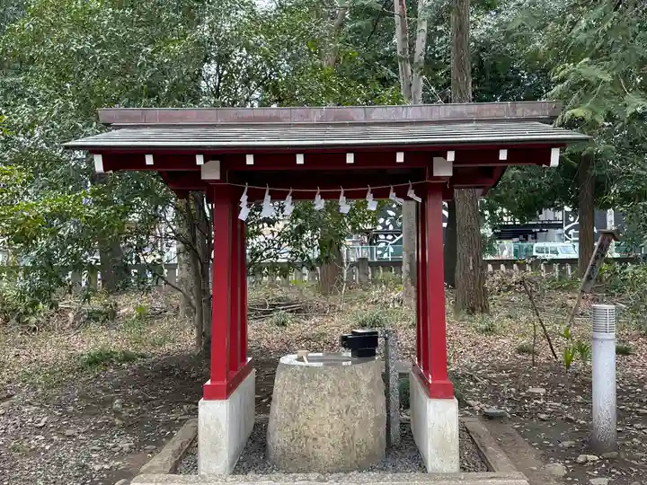 柞祖霊社の手水舎