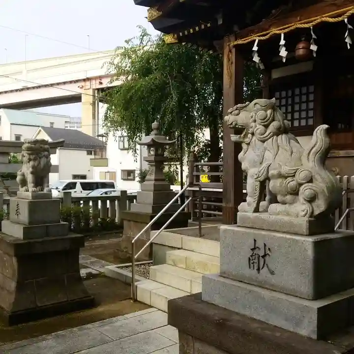 綾瀬神社の狛犬