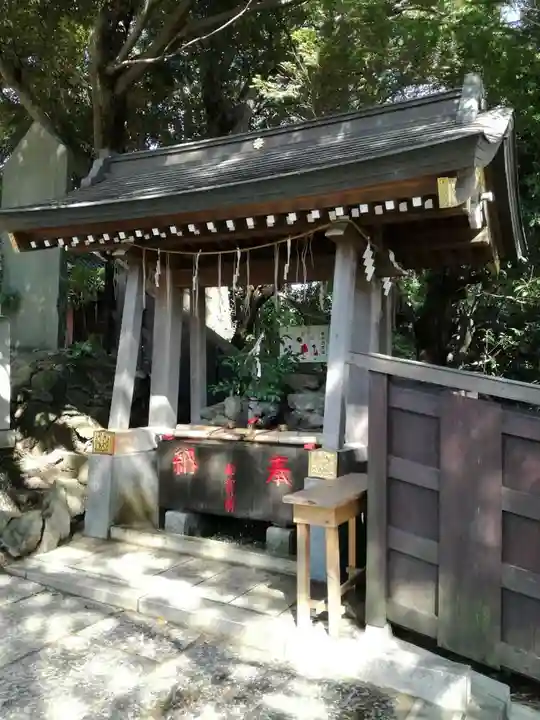 登渡神社の手水舎