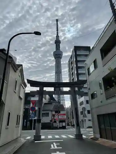 牛嶋神社の鳥居