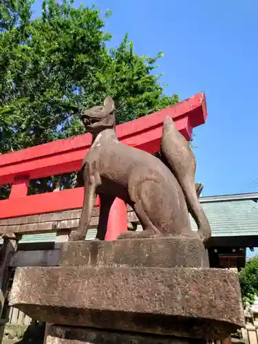 溝旗神社（肇國神社）の狛犬