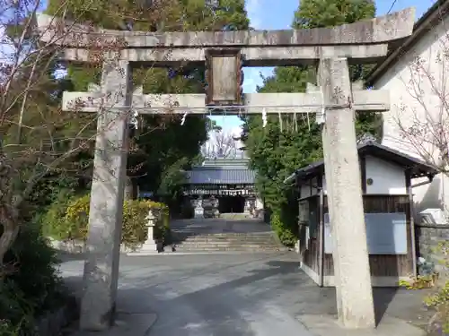 羽束師坐高御産日神社の鳥居