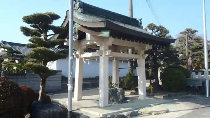 貝津神社の手水舎