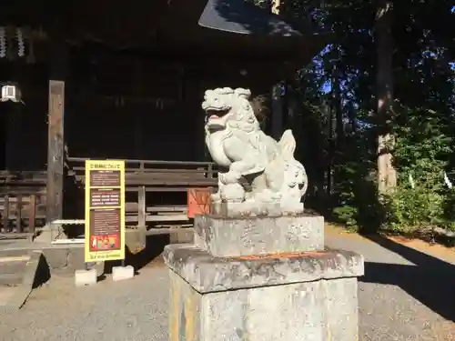 冨士御室浅間神社の狛犬