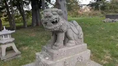 十勝神社頓宮の狛犬