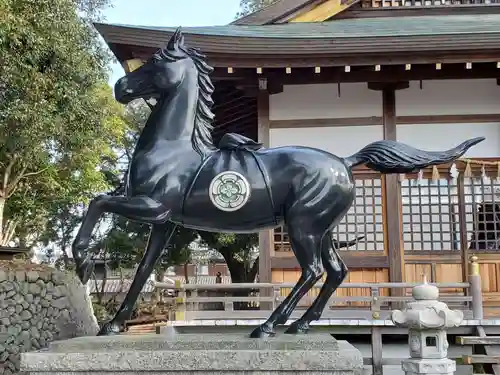 猪名部神社の狛犬