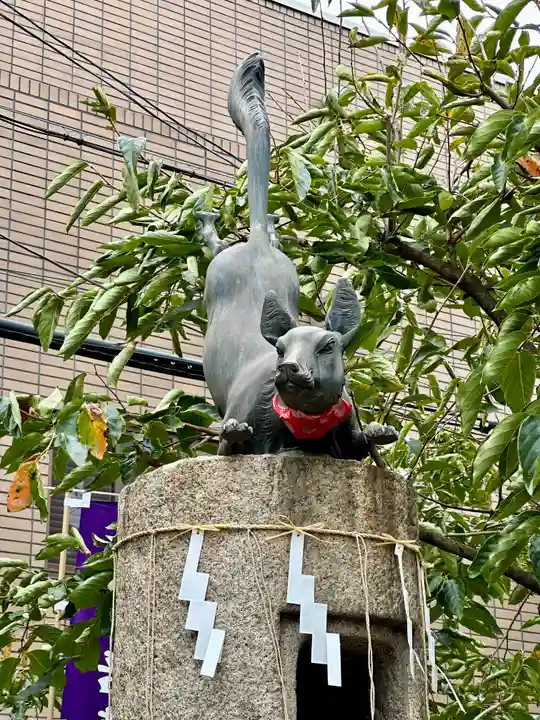 安倍晴明神社(阿倍王子神社境外末社)の狛犬