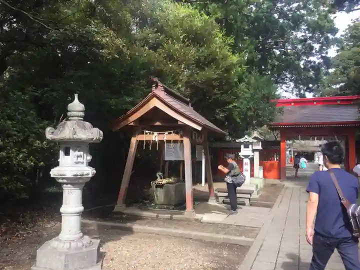 息栖神社の手水舎