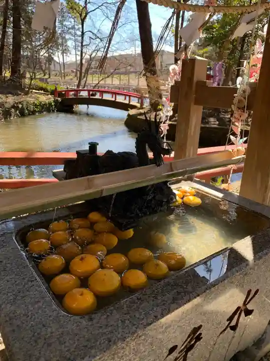 間々田八幡宮の手水舎