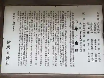 伊居太神社の歴史