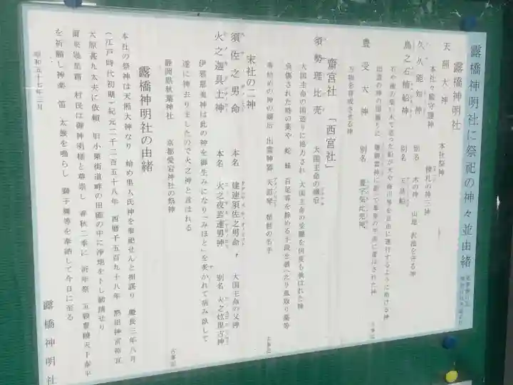 神明社(露橋神明社)の歴史