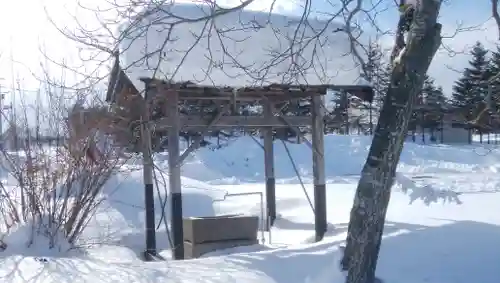 上更別神社の手水